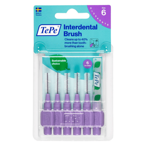 TePe Original Viola Scovolino Per Pulizia Interdentale Misura ISO 6 filo 1,1 mm 6 Pezzi — confronto prezzi