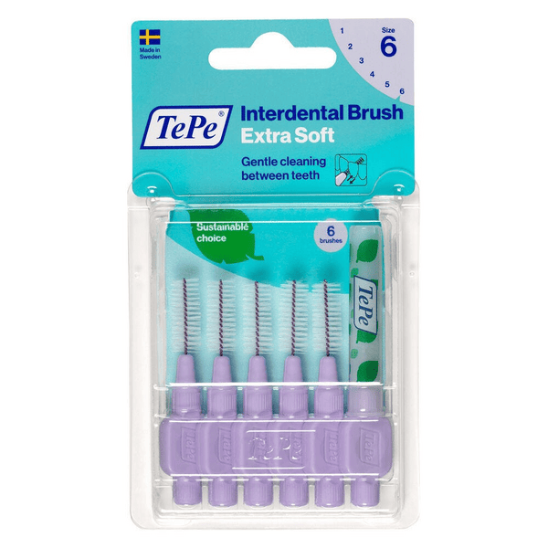 TePe Scovolino Extra Soft Viola Per Pulizia Interdentale Misura ISO 6 filo 1,1 mm 6 Pezzi — confronto prezzi