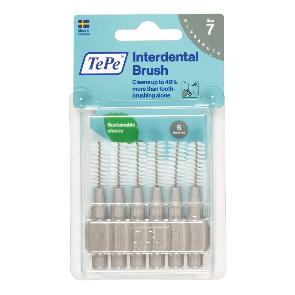 Scovolino TePe® Original Grigio 6 pz Spazzolino da denti
