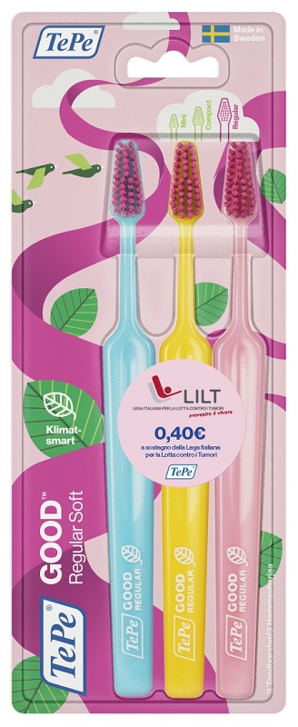 Tepe Good Spazzolini Regular Soft Confezione Speciale Da 3 Spazzolini
