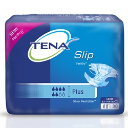 Tena Proskin Slip Plus - Pannolone assorbente per l'incontinenza urinaria taglia L, 30 pannoloni