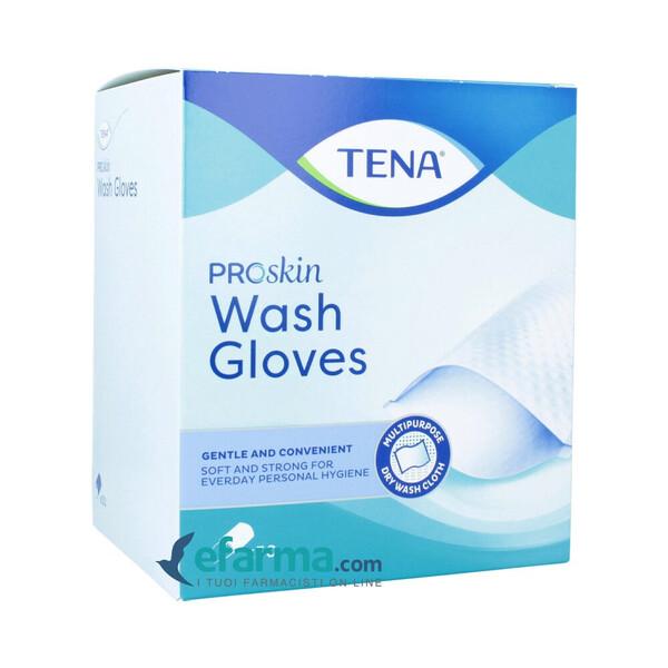Tena Wash Glove Guanti Deteregenti 50 Pezzi