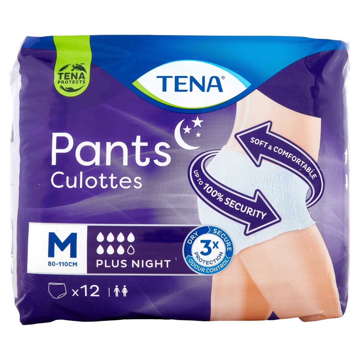Tena Pants Protect Plus Night Mutandine Assorbenti Taglia M 12 Pezzi
