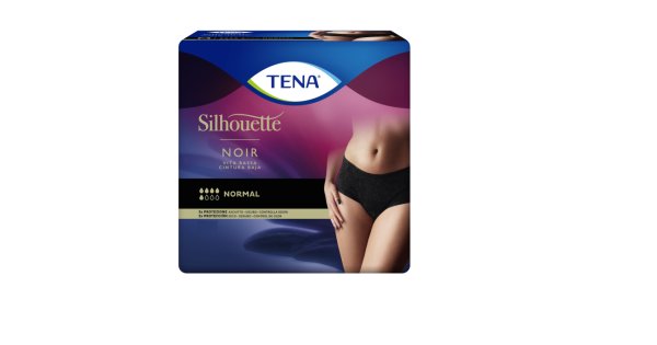 Tena Silhouette Noir Normal Pants Vita Bassa Asciutto Sicuro E Controlla Gli Odori Taglia L 9 Pezzi