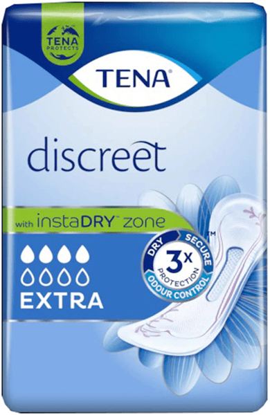 Tena Discreet Extra Assorbenti Incontinenza Leggera 10 Pezzi