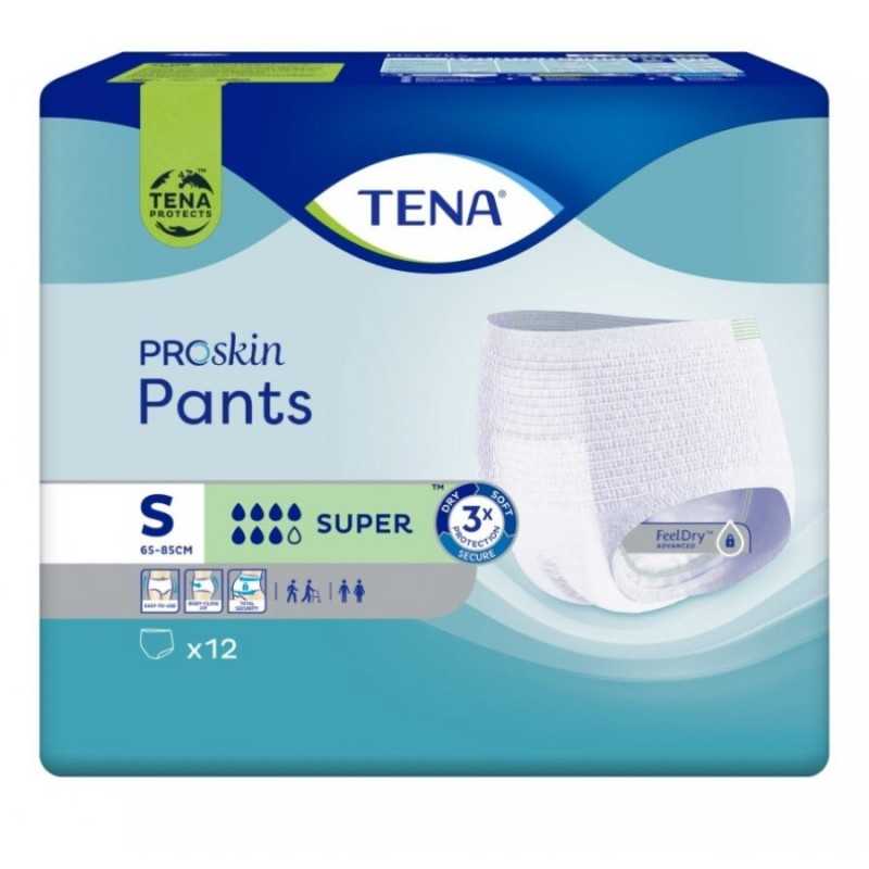 Tena Proskin Pants Super Taglia S 12 Pezzi