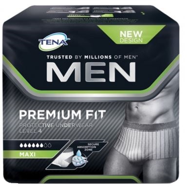 Tena Men Premium Fit Mutandina Assorbente Livello 4 Taglia M 10 Pezzi