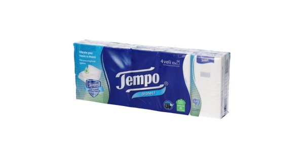 Tempo protect fazzoletti 10 pezzi x 20 buste — confronto prezzi