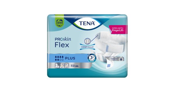 Tena ProSkin - Flex Plus Pannolini a Cintura per Incontinenza L, 30 Pezzi