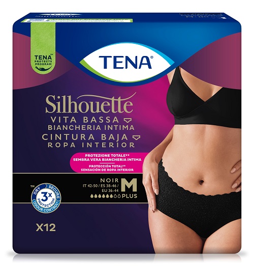 Tena Silhouette Noir Vita Bassa Plus Taglia M 12 Pezzi — confronto prezzi