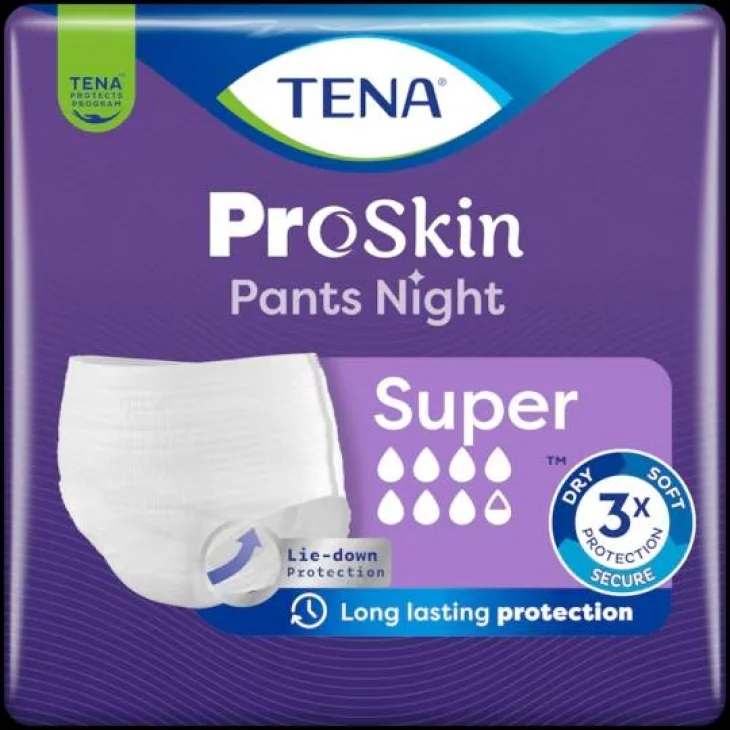 Tena Proskin Pants Night Mutandine Assorbenti Super Taglia M 10 Pezzi