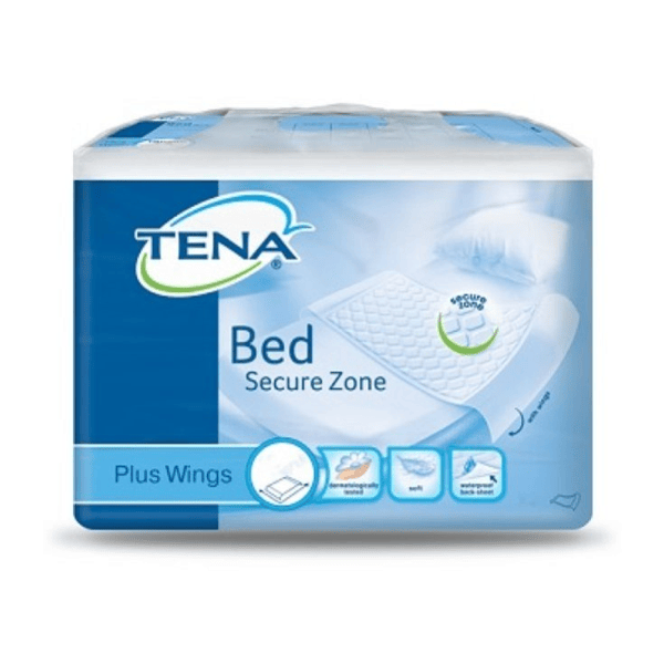 Tena Bed Secure Zone Plus Wings 80x180 cm 20 Traversine Assorbenti Impermeabili per Letto e Sedia — confronto prezzi