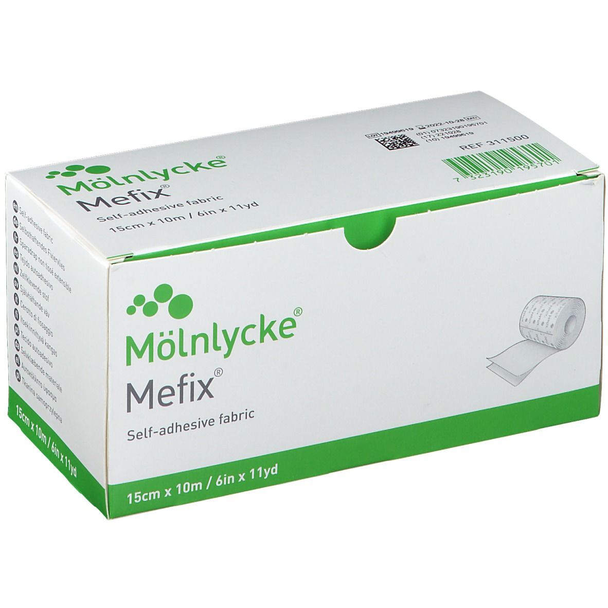 Mölnycke® Mefix® Cerotto di fissaggio autoadesivo 15 cm x 10 m 1 pz