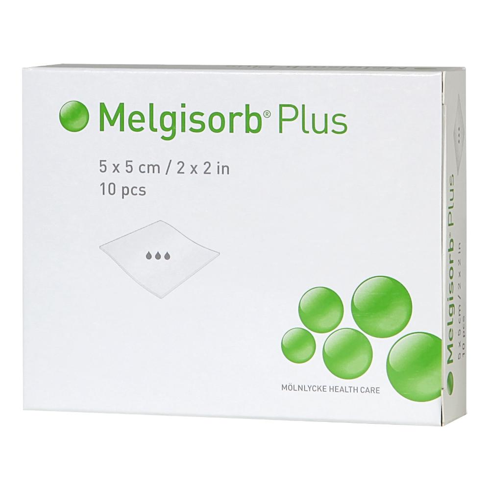 Medicazione ad alta assorbenza in alginato di calcio e sodio melgisorb plus 5x5 cm 10 pezzi
