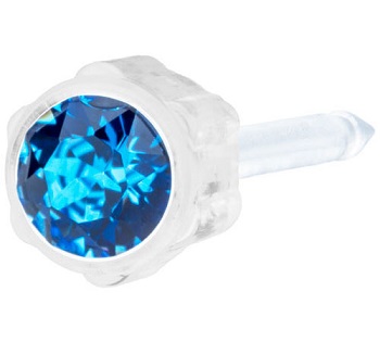 Pietra in zaffiro sintetico 4 millimetri taglio rotondo colore Sapphire per gioielli e orologi