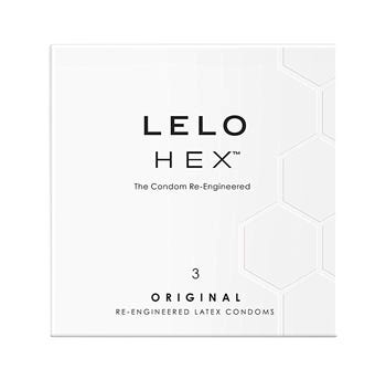Lelo HEX Preservativi Original confezione da 3 1 pz