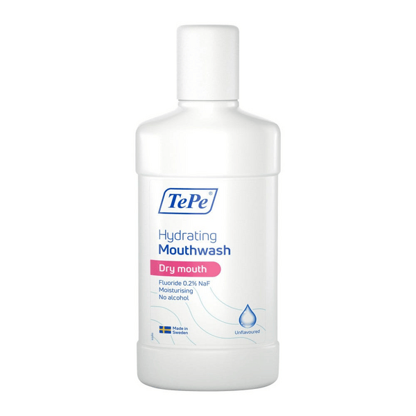TePe® Hydrating Mouthwash Collutorio Bocca Secca Senza Aroma 500 ml
