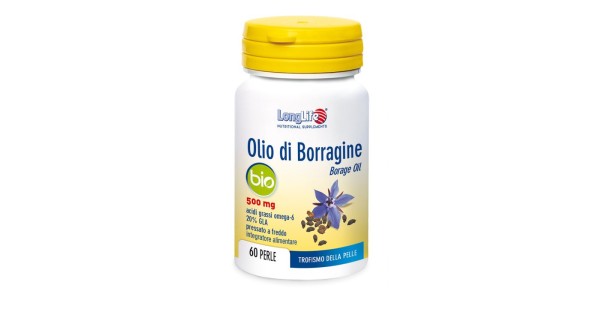 LongLife Olio di Borragine Integratore per Pelle e Articolazioni 60 Perle
