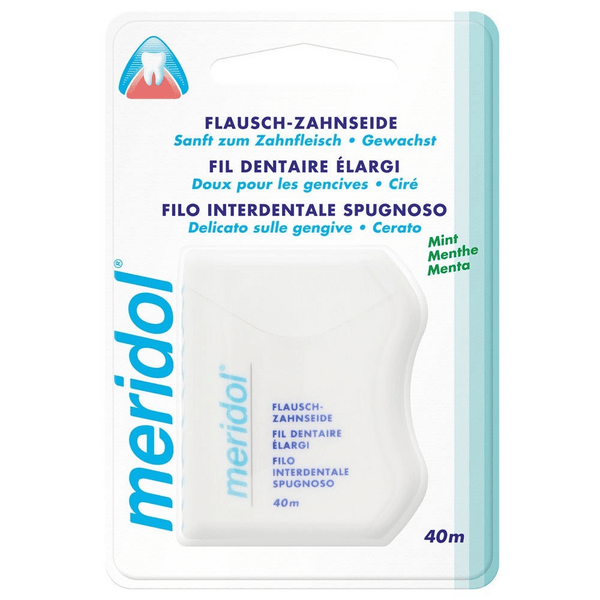 Meridol Expanded Filo Interdentale Cerato Gusto Menta fresca 40 m