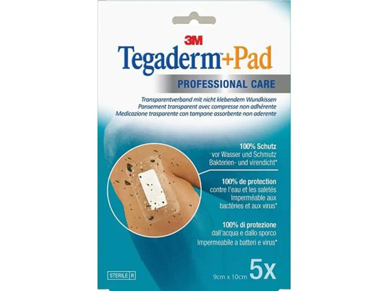 Tegaderm + Pad Cerotto con Tampone 9x10 cm 5 Pezzi