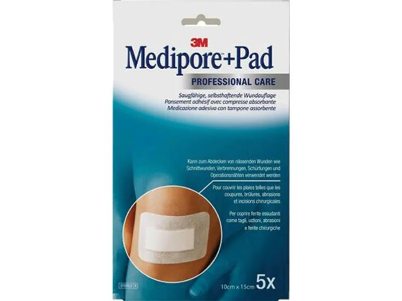Medipore+Pad Medicazione Sterile 10x15 cm 5 Pezzi