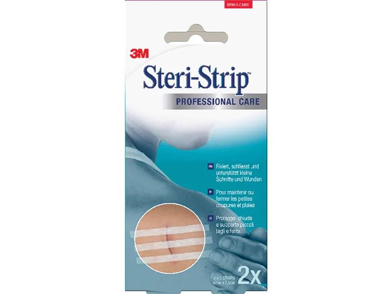 3M Steristrip Cerotto Sterile Per Sutura Piccole Ferite 6x75 mm 6 Pezzi — confronto prezzi