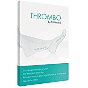 Sigvaris Thrombo AG Calza Coscia Antiembolia Ambidestra Punta Aperta Colore Bianco Taglia S Lungo