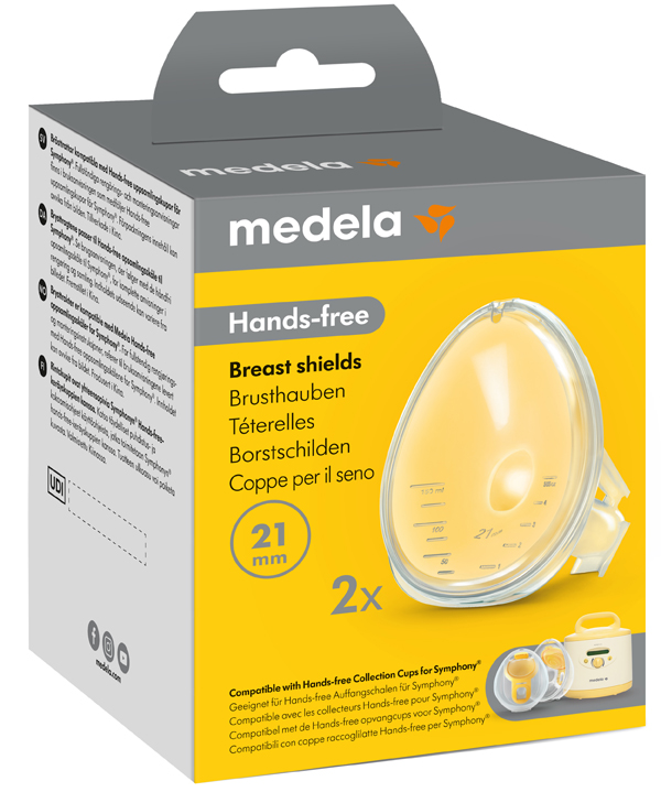 Medela Coppe per il seno Hands-free per set doppio Symphony 2 pezzi 21mm