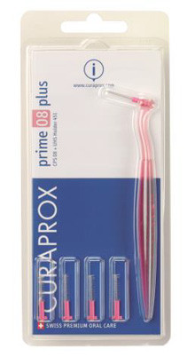 Curaden Curaprox - Scovolini Interdentali Prime Plus 08 Rosa, 5 Pezzi