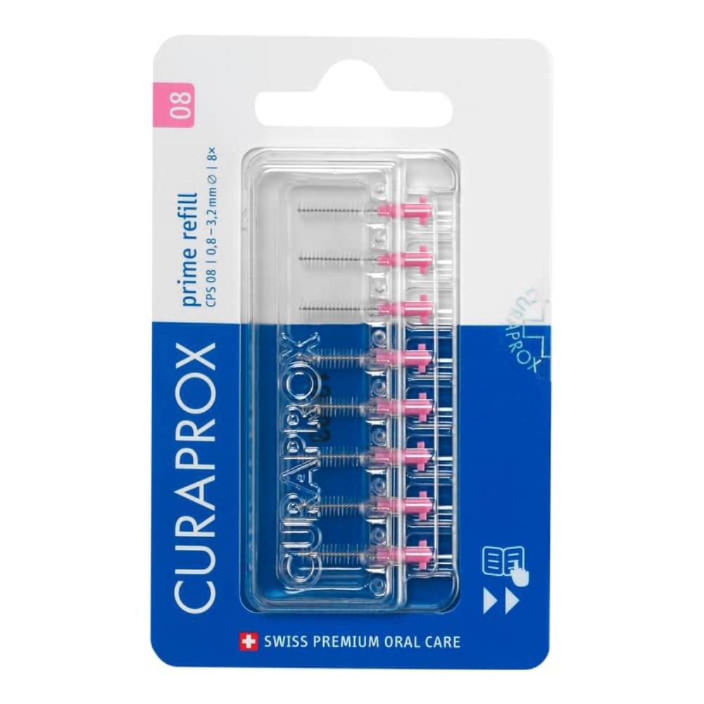 Curaprox cps 08 scovolino prime refill pink 8 pezzi