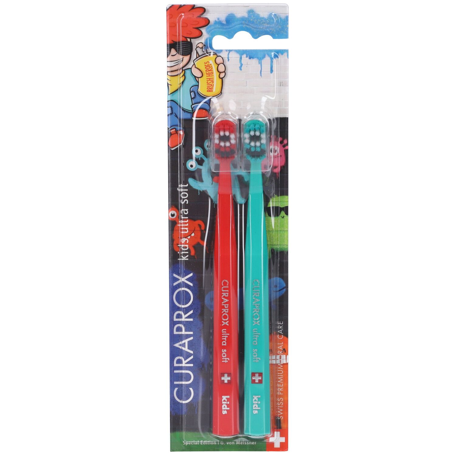 Kids Toothbrush Duo Graffiti Edition 2023 2 Spazzolini pz Spazzolino da denti — confronto prezzi