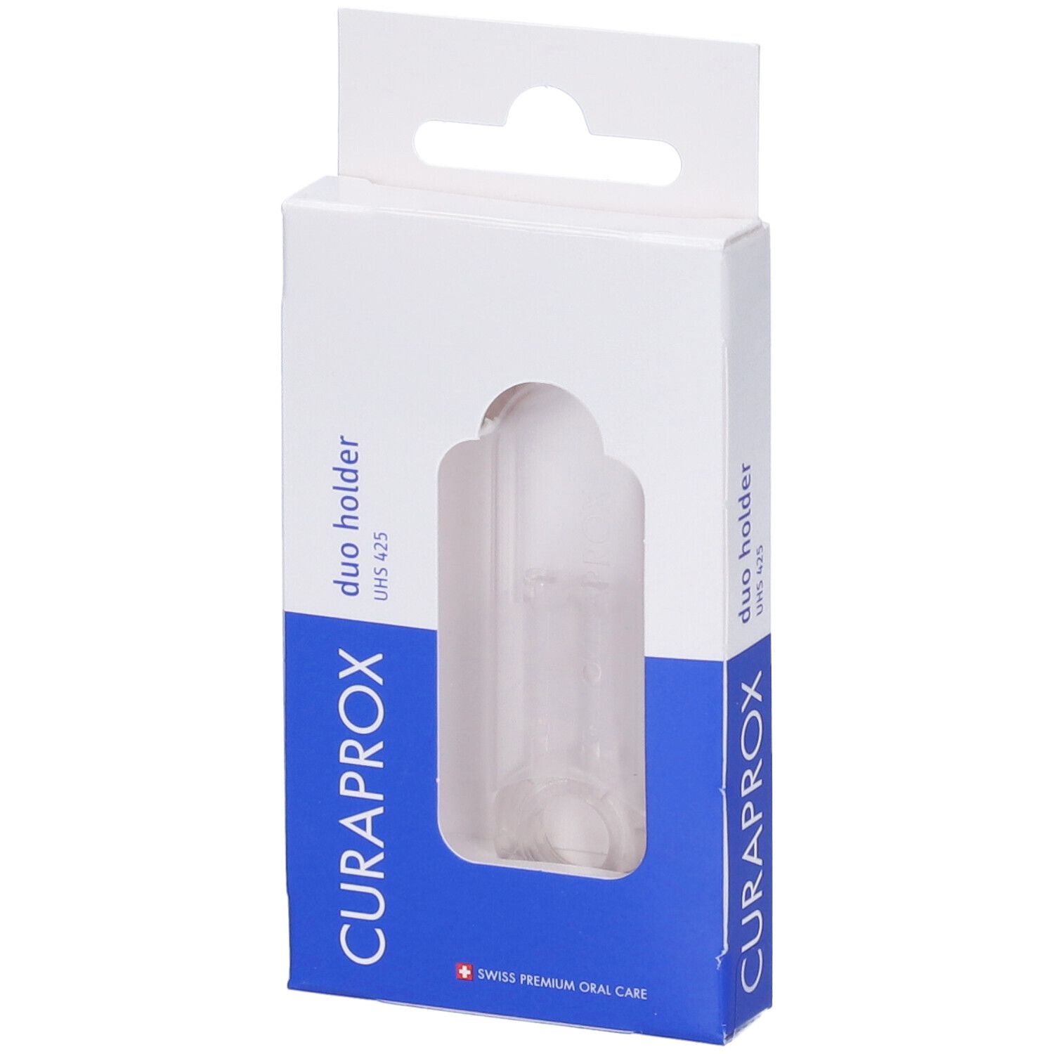 Curaprox Cps Support Uhs 425 Duo Holder Trasparente + Cappuccio 1 pz Spazzolino da denti