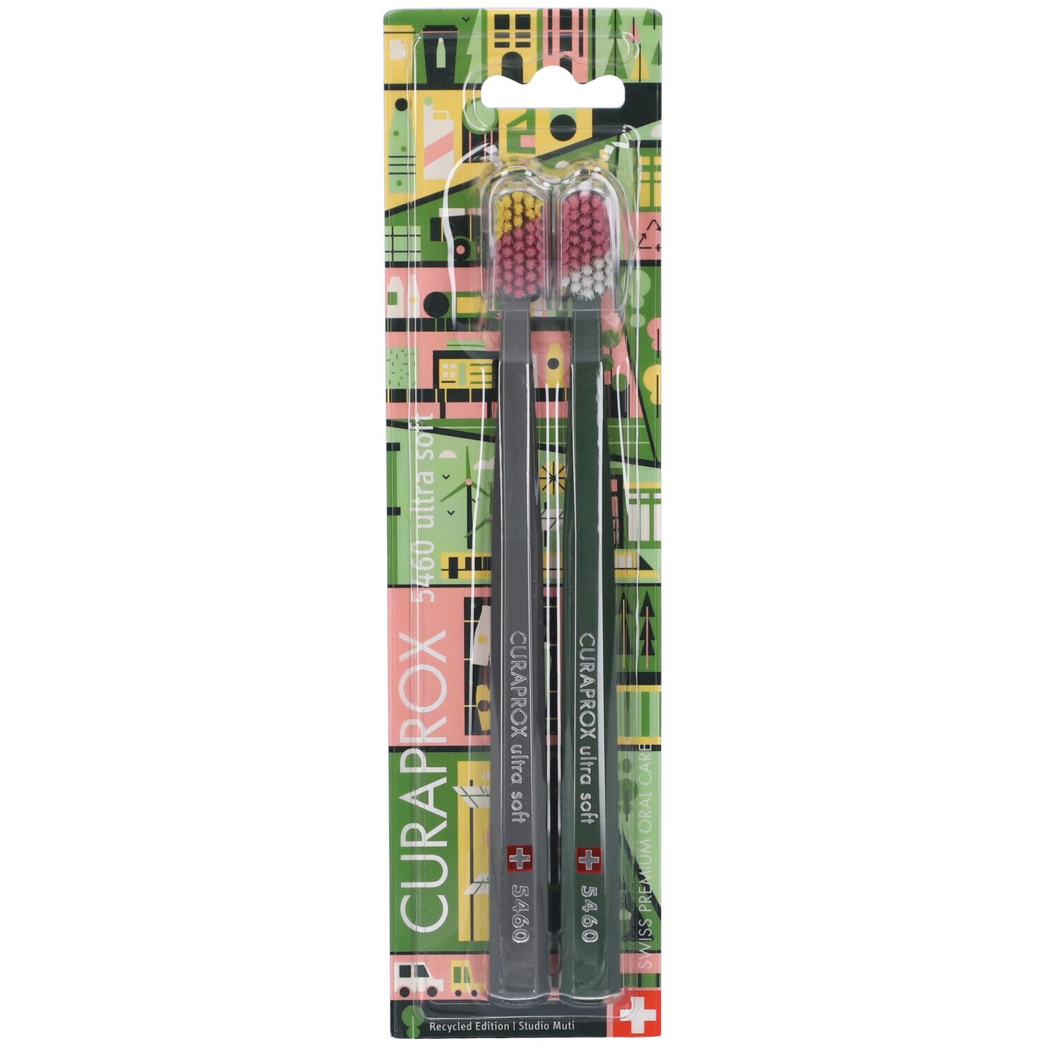 Curaprox Cs 5460 Recycled Spazzolino Manuale 2 Pezzi