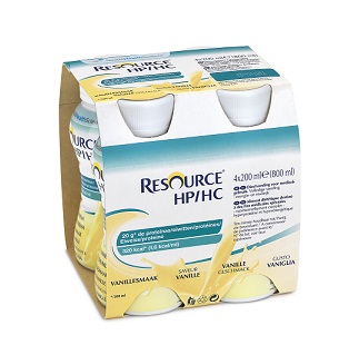 Nestlé Resource - HP/HC Bevanda Ipercalorica Vaniglia, 4 x 200ml