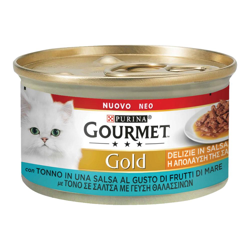 NESTLE' PURINA GOURMET GATTO GOLD DELIZIE IN SALSA TONNO 85GR (lattina) — confronto prezzi