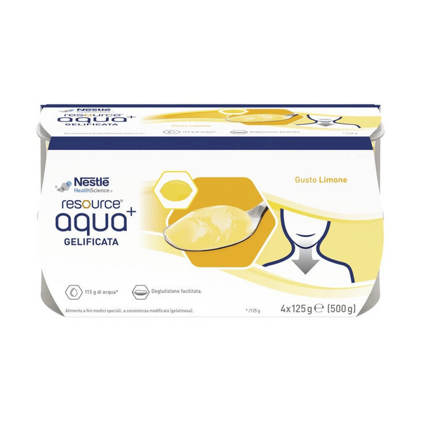Resource Aqua+ Limone Bevanda Gelificata 4x125 ml