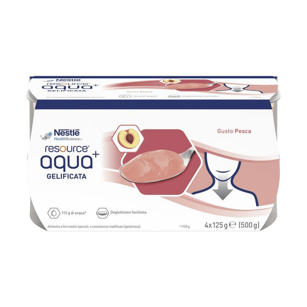 Resource Aqua+ Pesca Bevanda Gelificata 4x125 ml — confronto prezzi