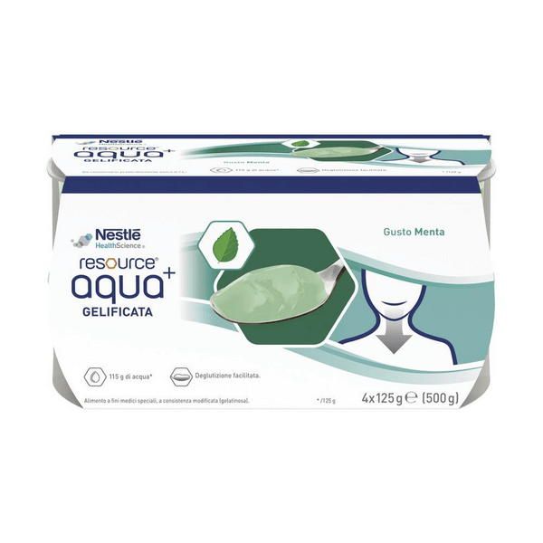 Resource Aqua+ Menta Bevanda Gelificata 4x125 ml