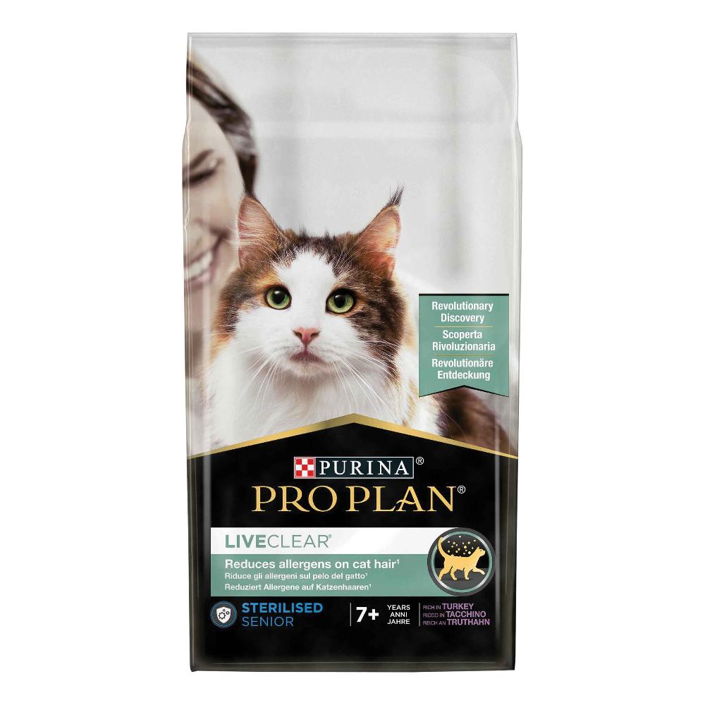 NESTLE' PURINA PRO PLAN GATTO LIVE CLEAR STERILISED SENIOR 7+ TACCHINO 1,4KG — confronto prezzi