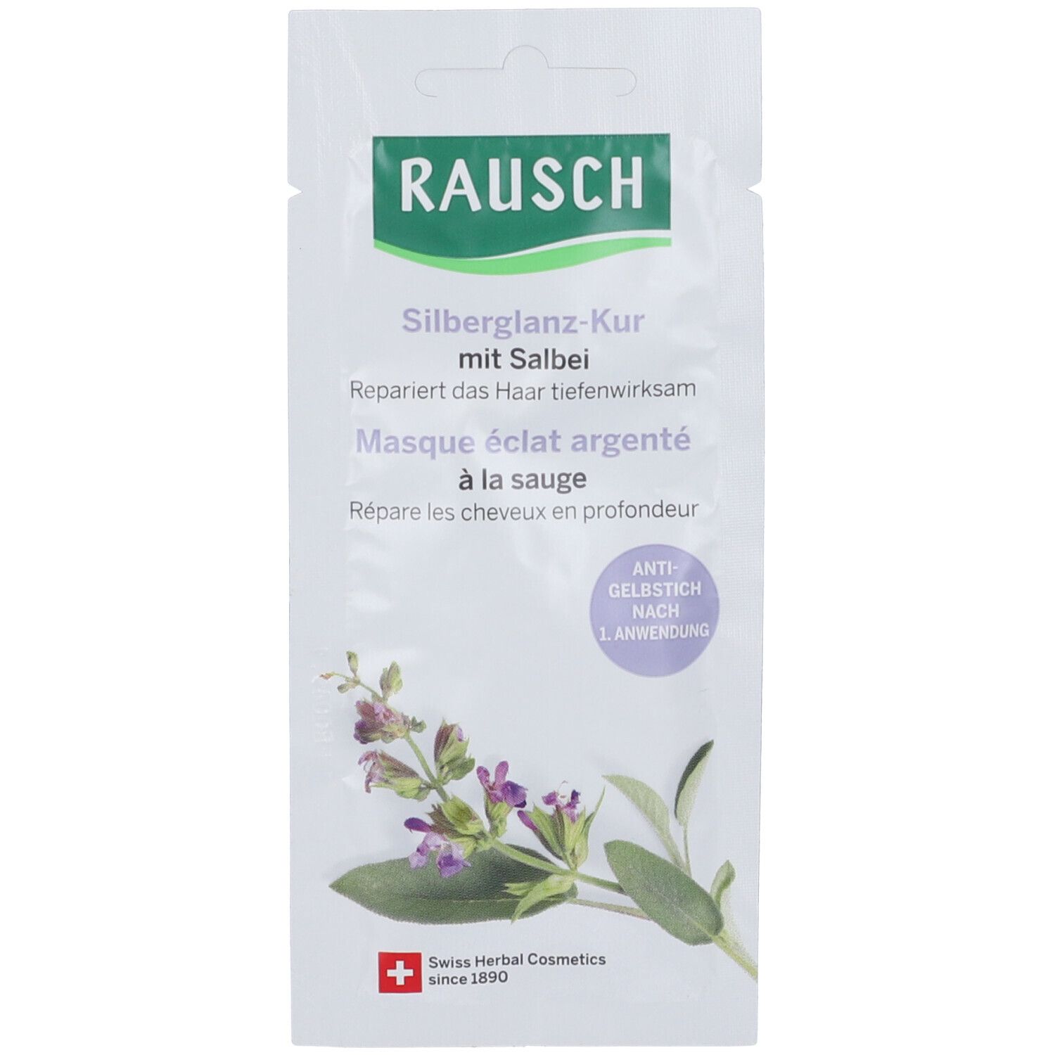 Rausch Maschera per Capelli Lucentezza Argentea alla Salvia 15 ml