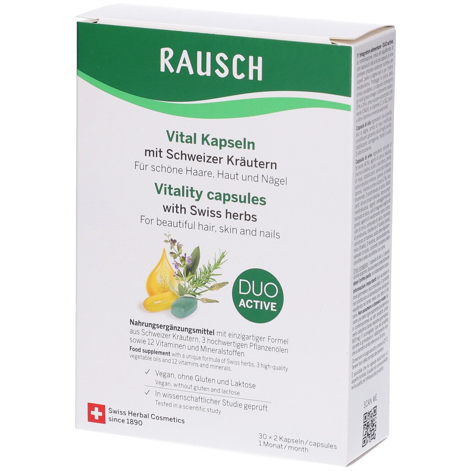 Rausch Capsule Vitalita' Alle Erbe Svizzere 60 pz