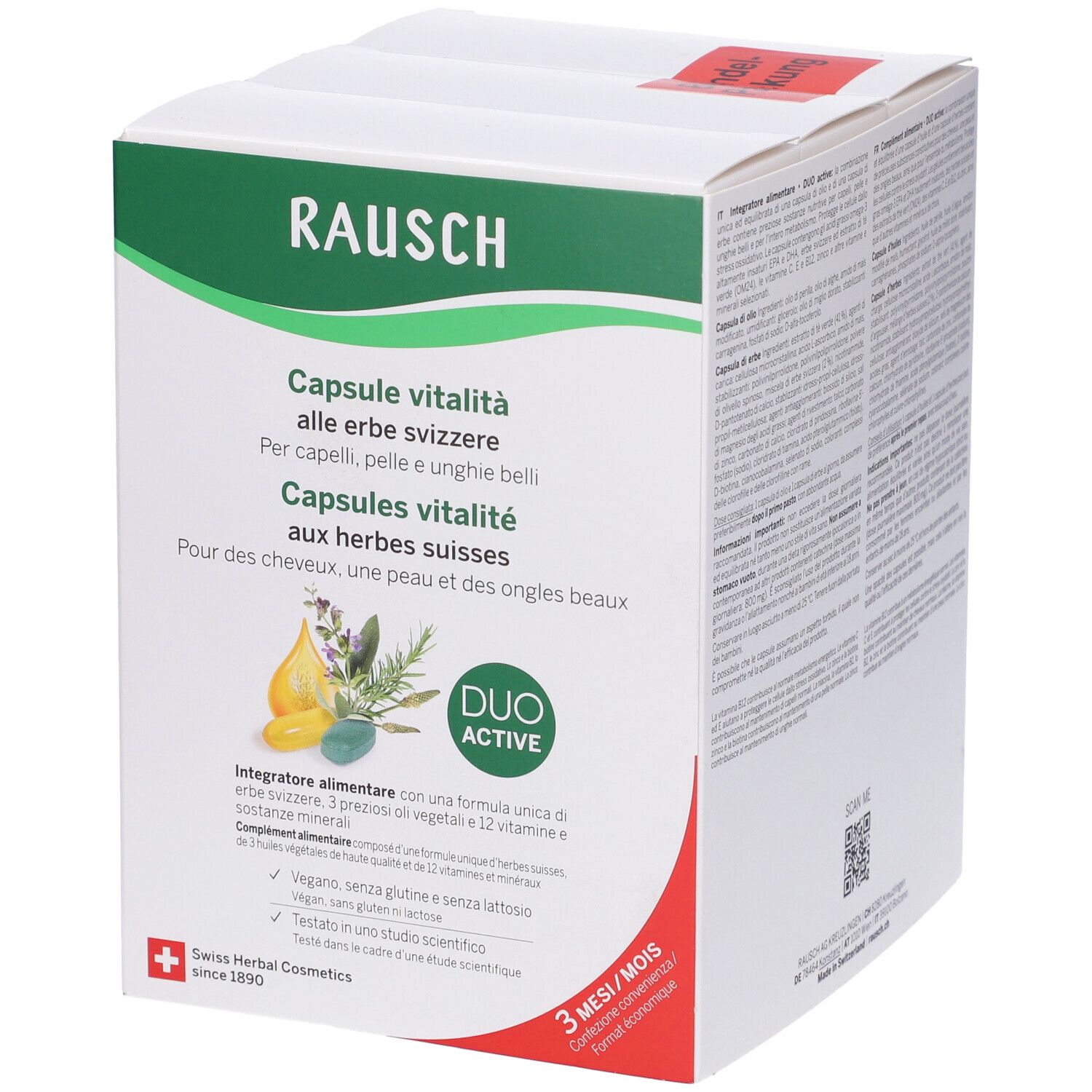 Rausch Capsule Vitalita' Alle Erbe Svizzere 180 pz