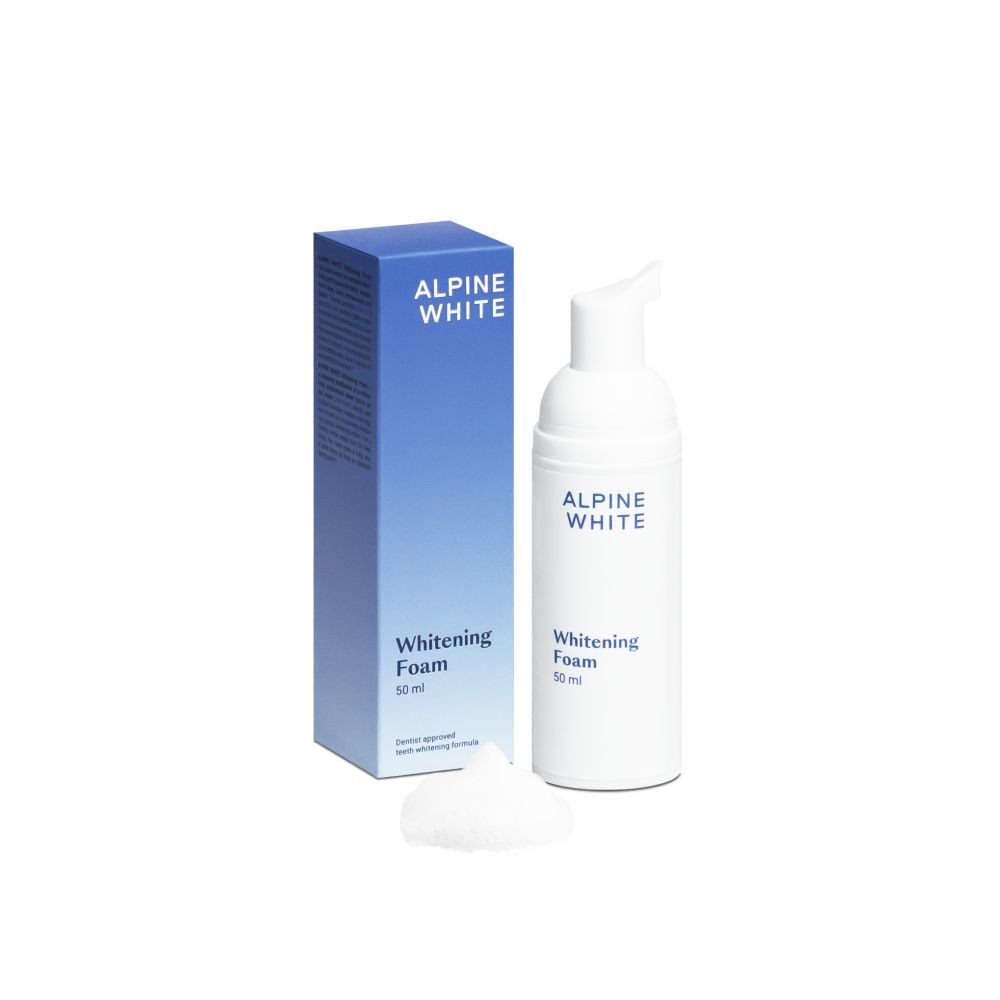 ALPINE WHITE Whitening Foam | Schiuma sbiancante per denti 50 ml Collutorio