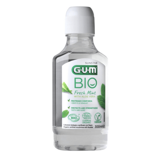 Gum Bio Collutorio Biologico Fresh Mint Antiplacca Con Aloe Vera 300 ml