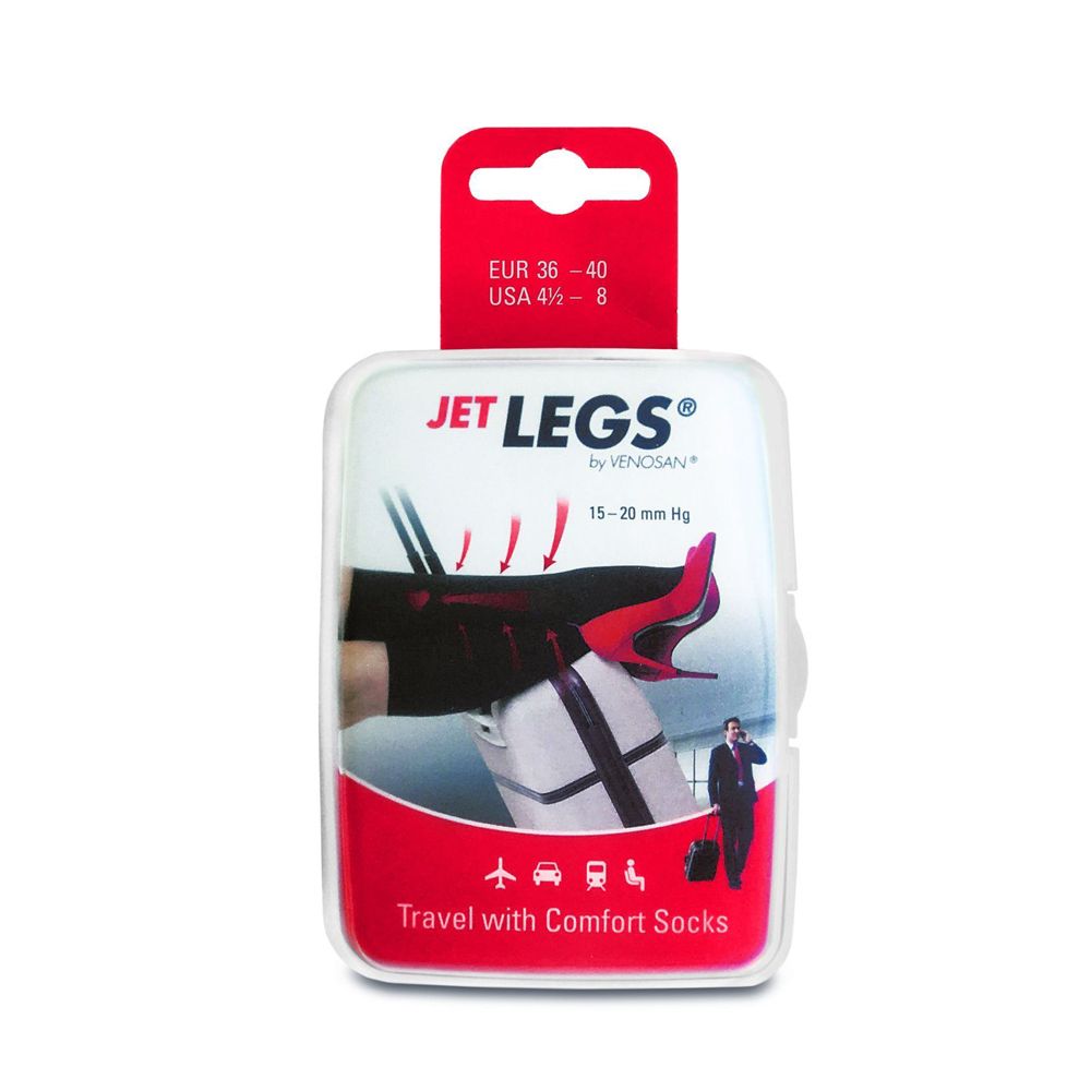 Venosan Jet Legs 18 Mmhg Gambaletto Nero Shoe 36-40 Punta Chiusa 1 pz Calzini