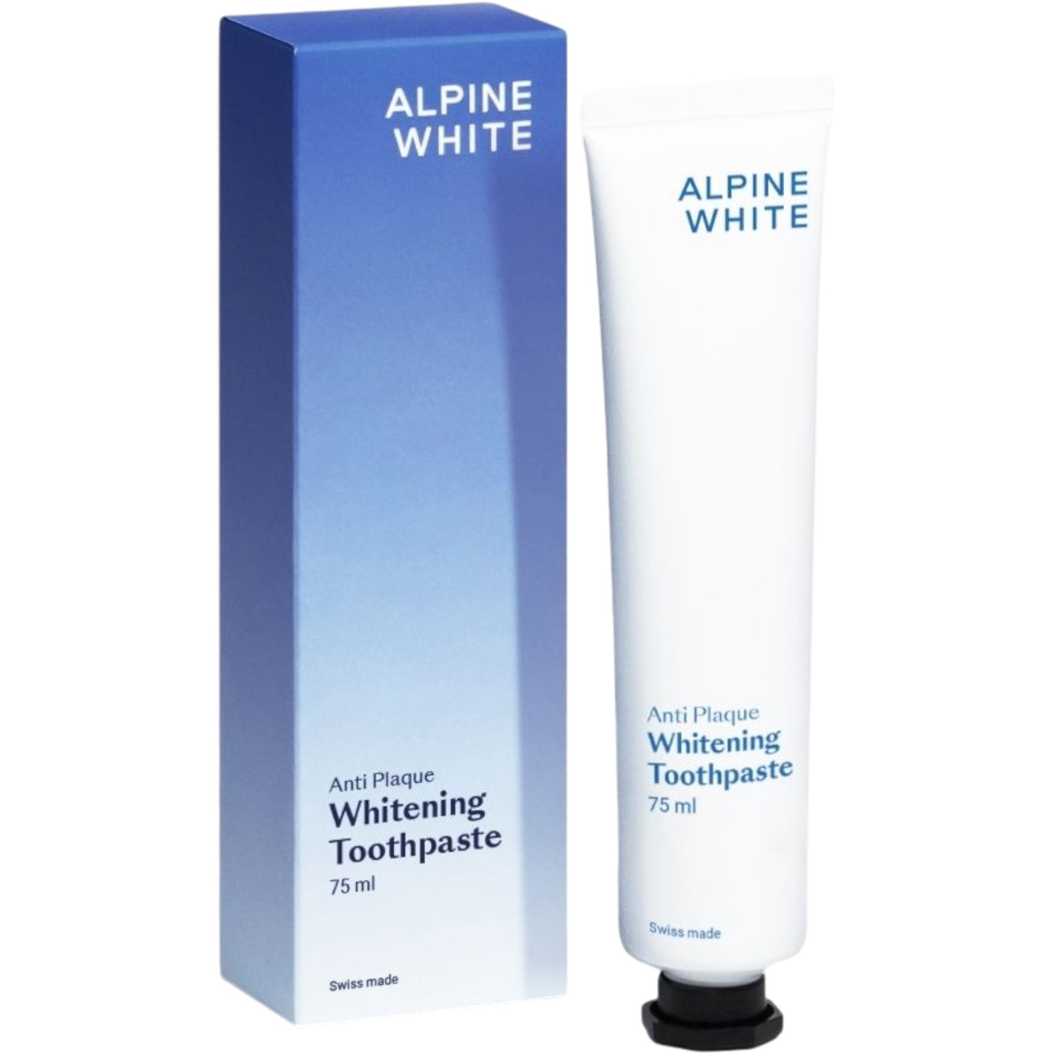 ALPINE WHITE Whitening Toothpaste Anti Plaque | Dentifricio sbiancante 75 ml Pasta