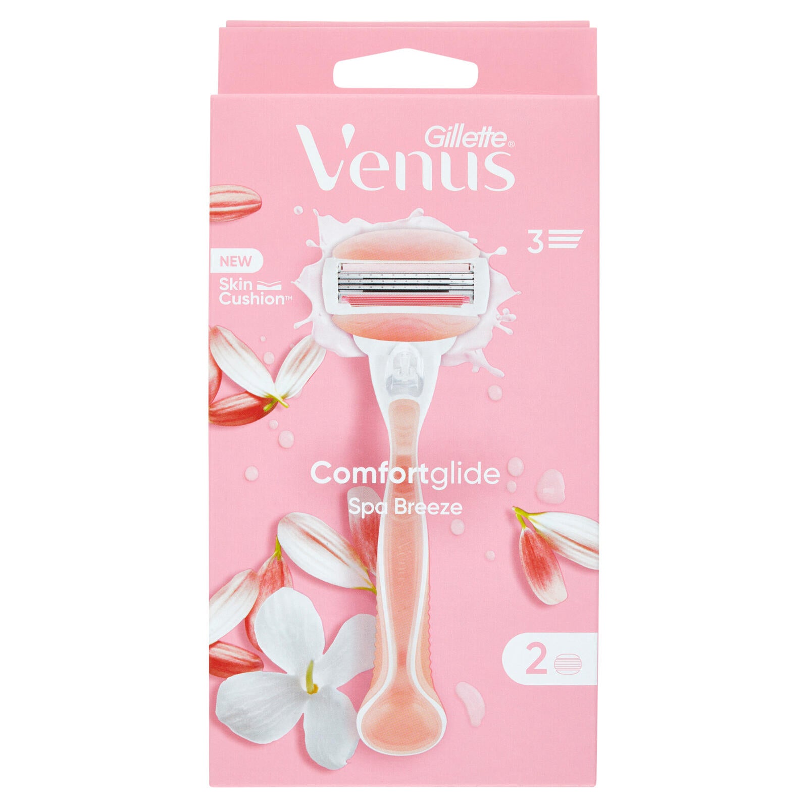 Gillette Venus Comfortglide Spa Breeze Rasoio Donna A 3 Lame + 2 Lamette