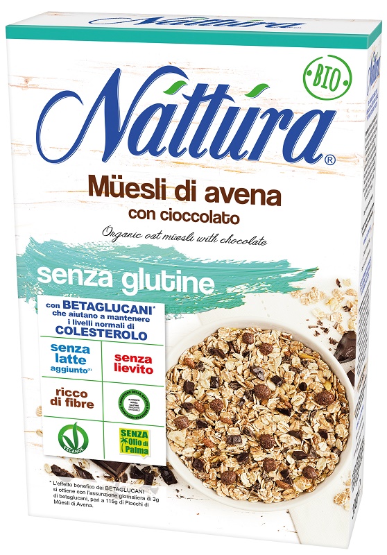 Muesli di Avena Bio con Cioccolato Senza Glutine - Nattura 300 g — confronto prezzi