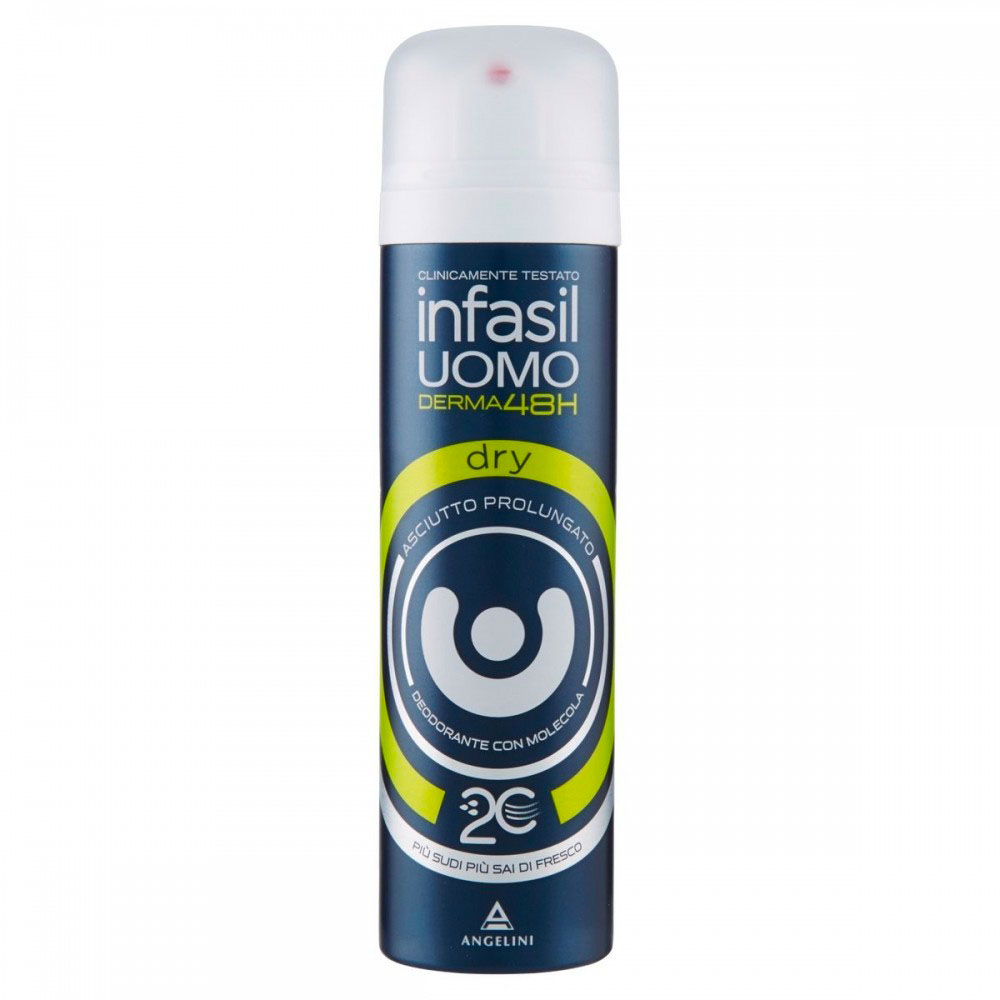 INFASIL - Uomo Derma48H Dry - deodorante spray efficacia 48 ore 150 ml — confronto prezzi