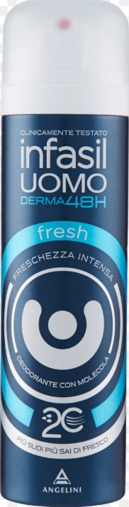 INFASIL - Uomo Derma48H Fresh - deodorante spray efficacia 48 ore 150 ml — confronto prezzi
